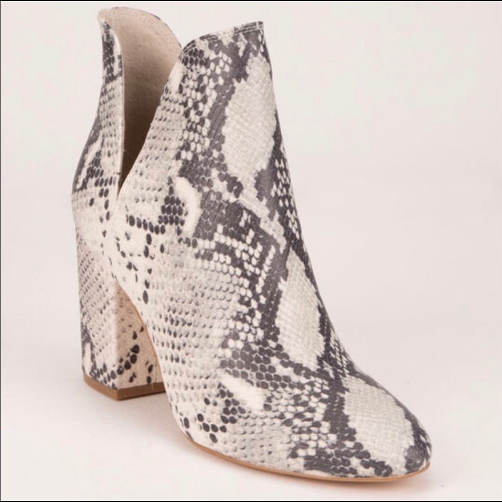 Steve Madden Rookie Snakeskin Booties